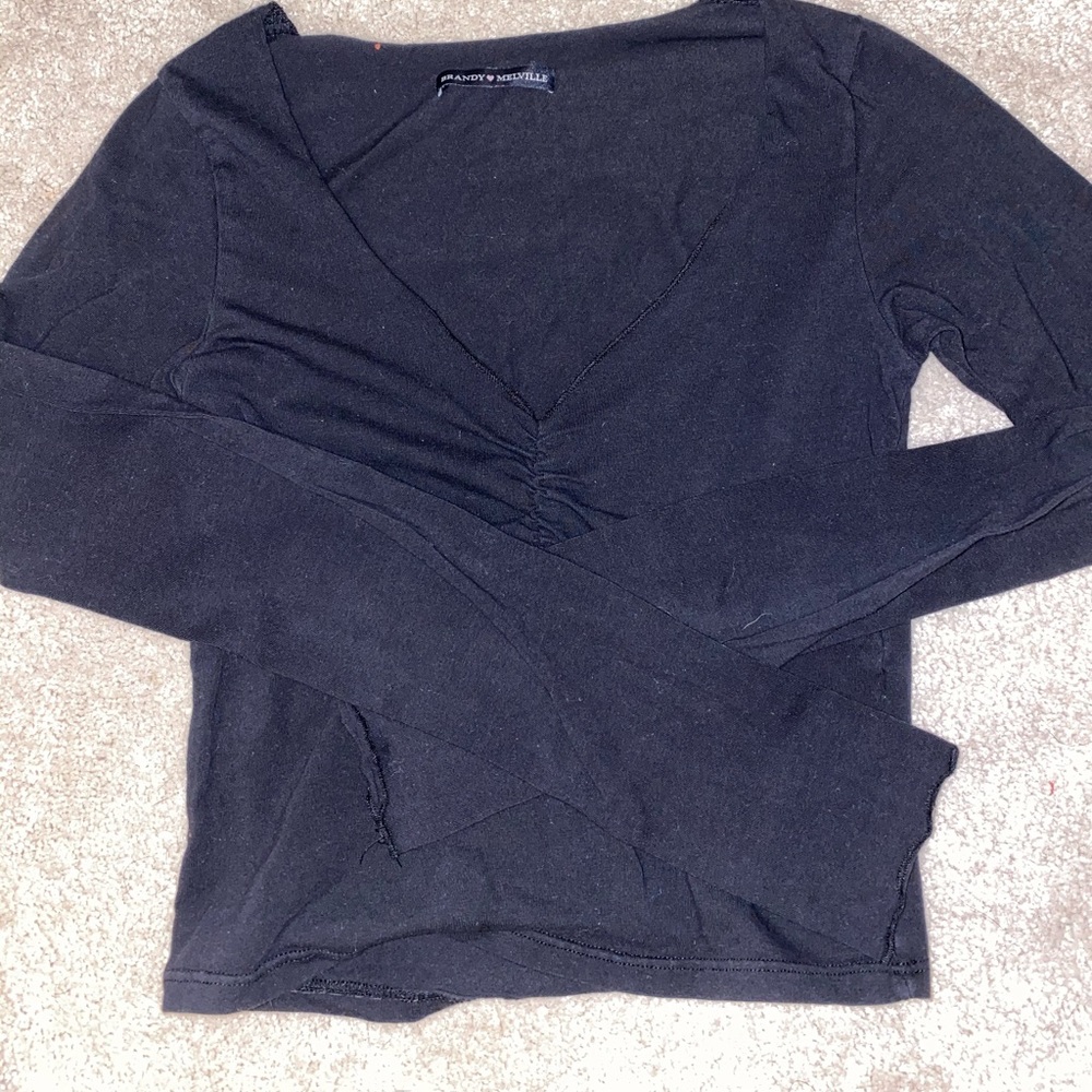 Brandy Melville black lone sleeve top